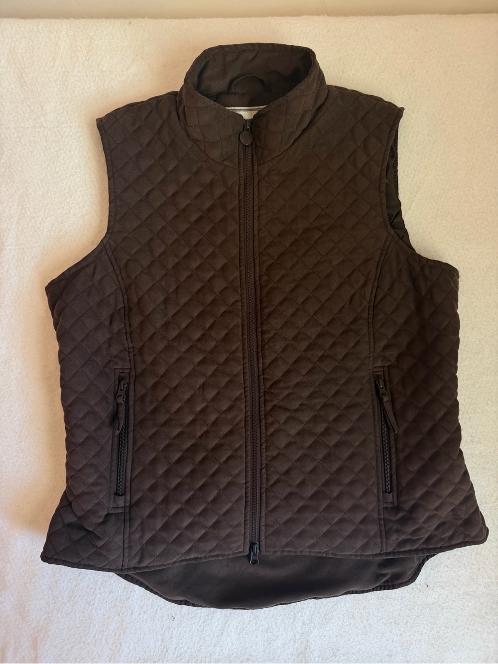 Outback Trading Co. Grand Prix Quilted Vest - Ladies XL Brown